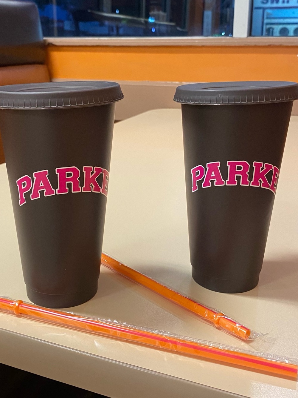 Dunkin' Matte Reusable Cold Cup Brown set of 2